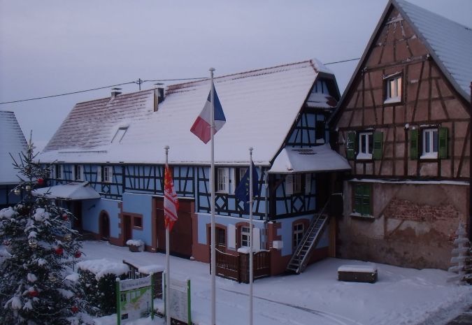 Le déneigement à Offwiller.