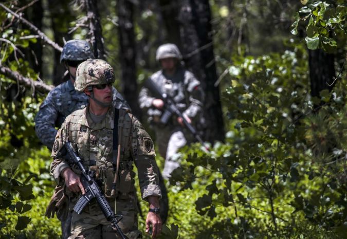 Présence de militaires dans la forêt communale