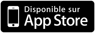 Bouton - Disponible sur App Store
